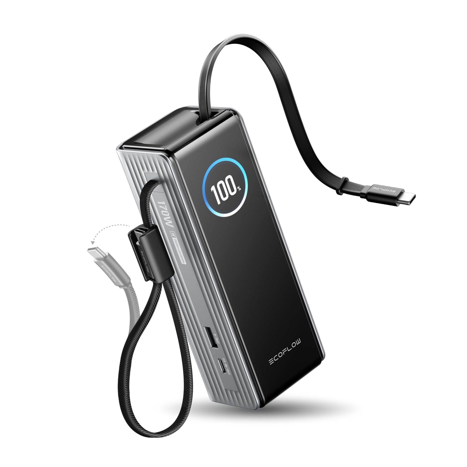 Amazon | EcoFlow RAPID モバイルバッテリー 25000mAh 170W 【USB-C
